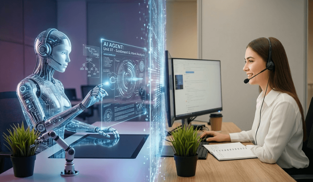 The agentic era of customer service illustration